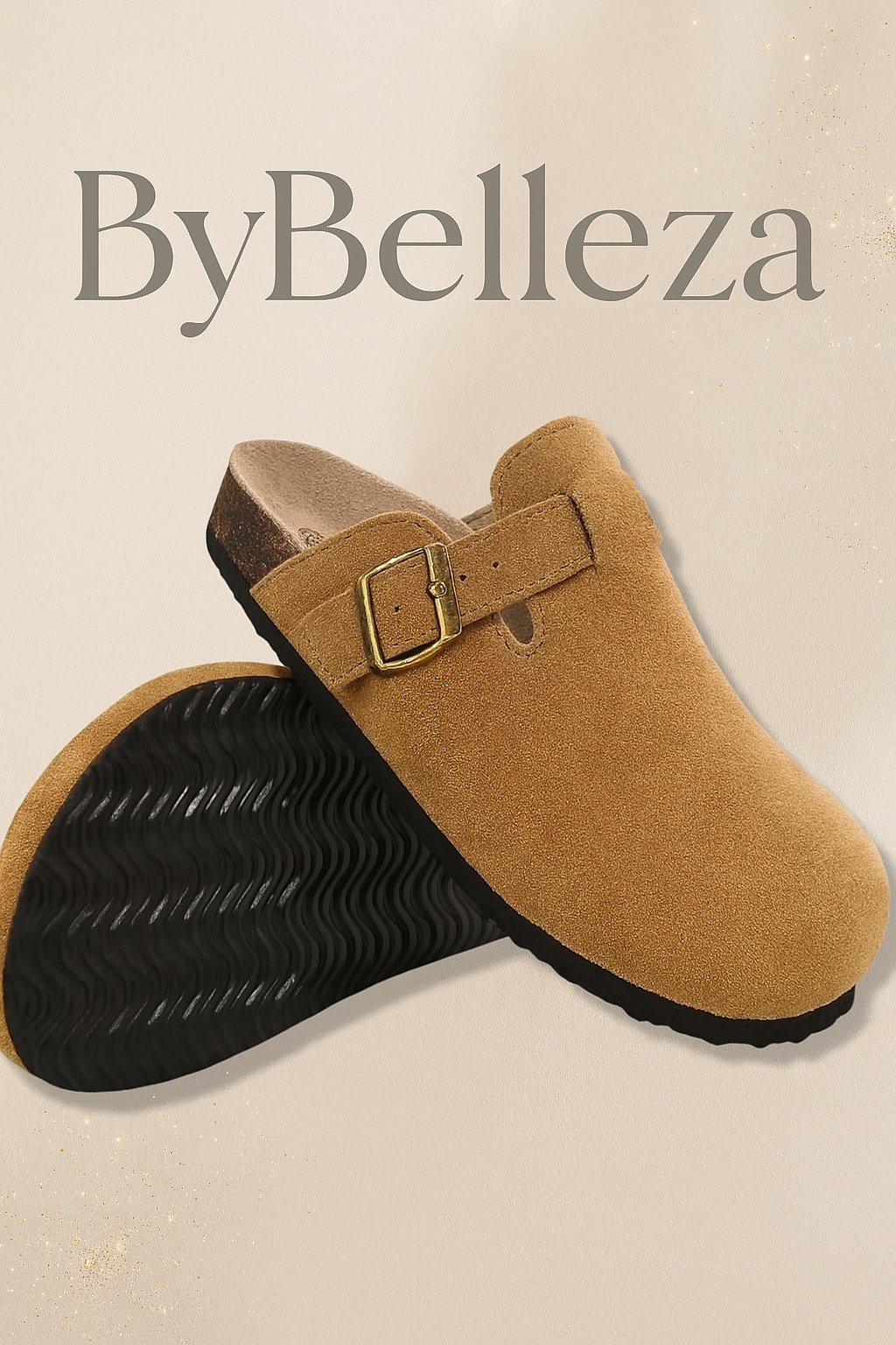 Lovisa™ | Äkta Mocka Träskor från ByBelleza