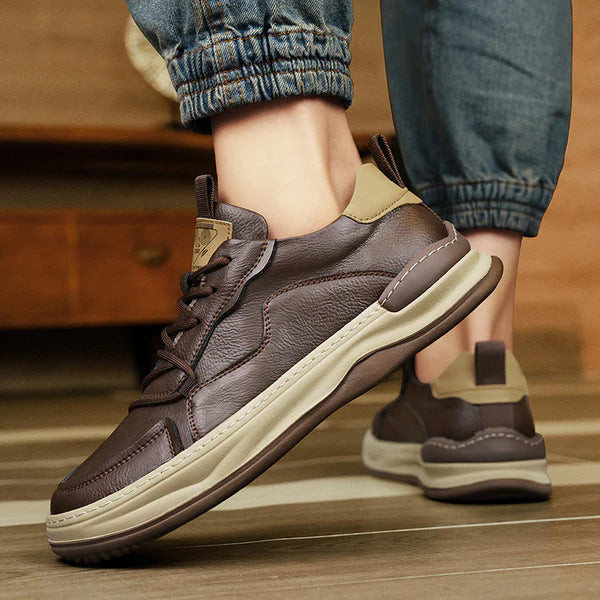 Tony™ | Läderskor med tjock sula