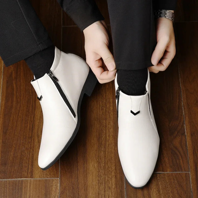 Alfred™ | Beckett Läderboots med dragkedja