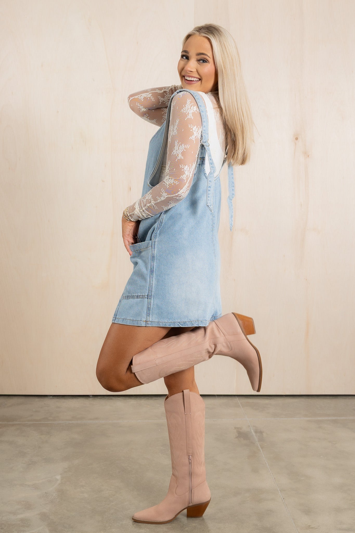 Maja™ | Montana Axelbandslös Jeansjurk