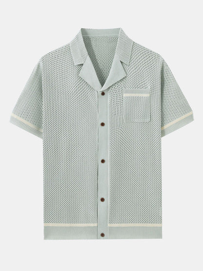 Urban™ | Virkad meshstickad tröja