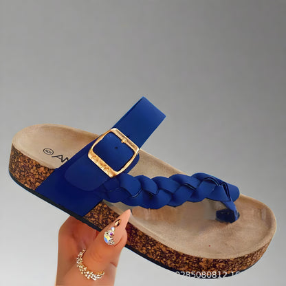 Vera™ | Bekväma tofflor i läder av hög kvalitet för sommaren