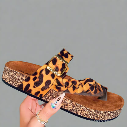 Vera™ | Bekväma tofflor i läder av hög kvalitet för sommaren