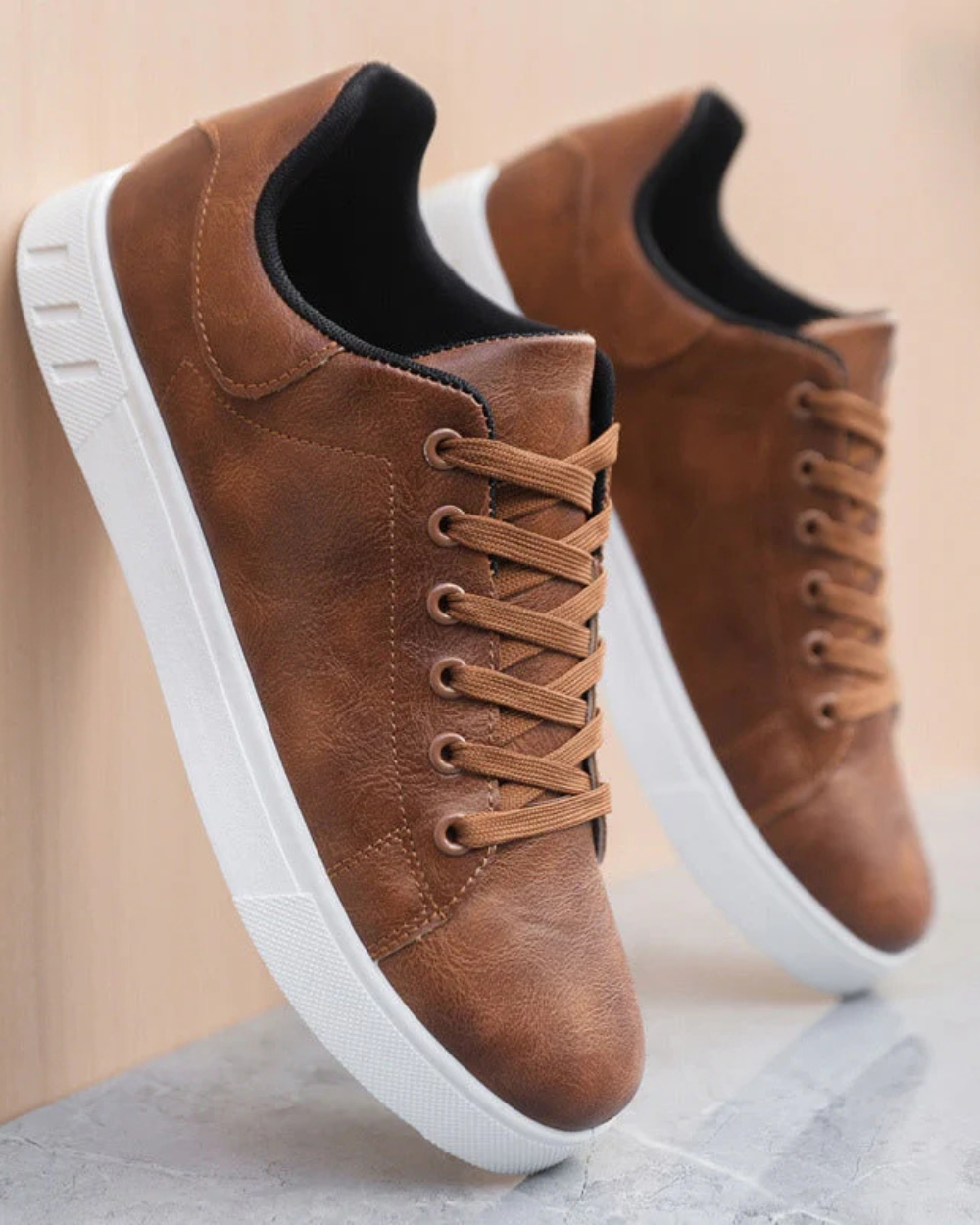 Givallis™ | Corrado Klassieke Leren Sneakers