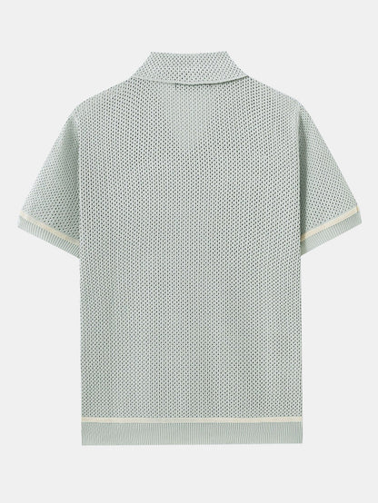 Urban™ | Virkad meshstickad tröja