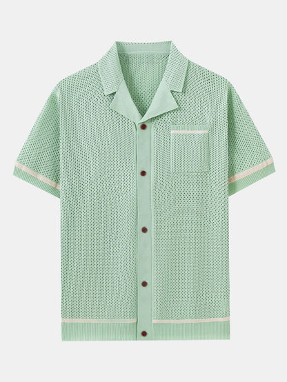 Urban™ | Virkad meshstickad tröja