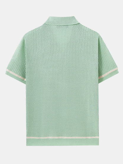 Urban™ | Virkad meshstickad tröja