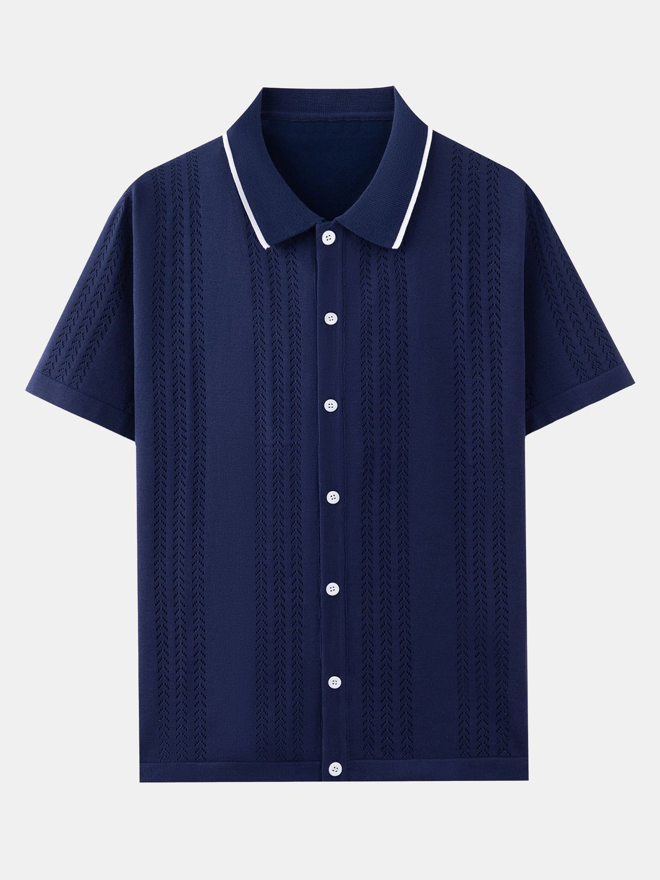 Jöns™ | Virkad skjorta med struktur