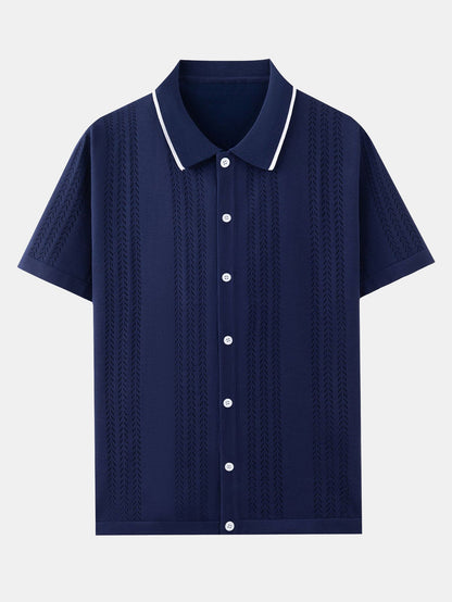 Jöns™ | Virkad skjorta med struktur