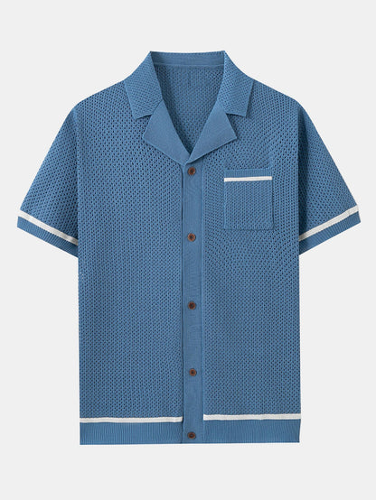 Urban™ | Virkad meshstickad tröja