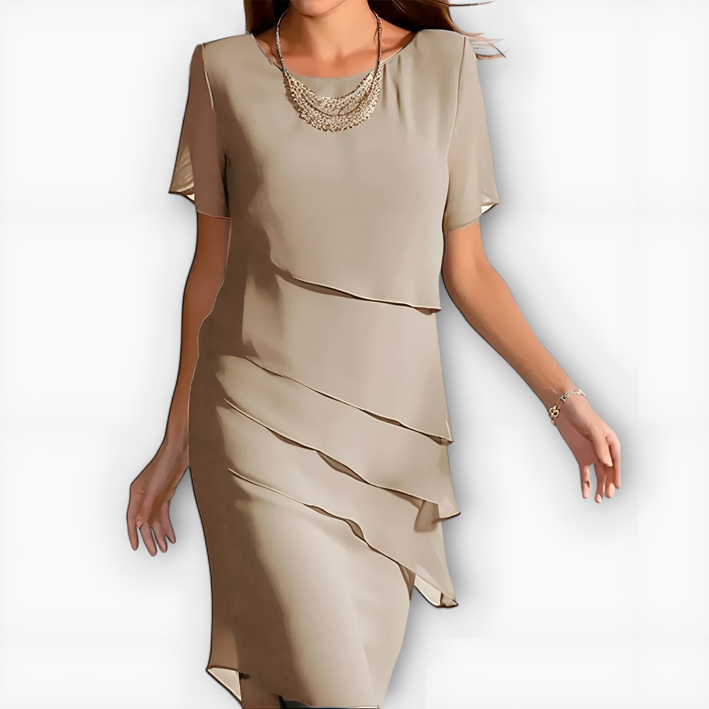 Ebba™ - Stilfull figurnära klänning