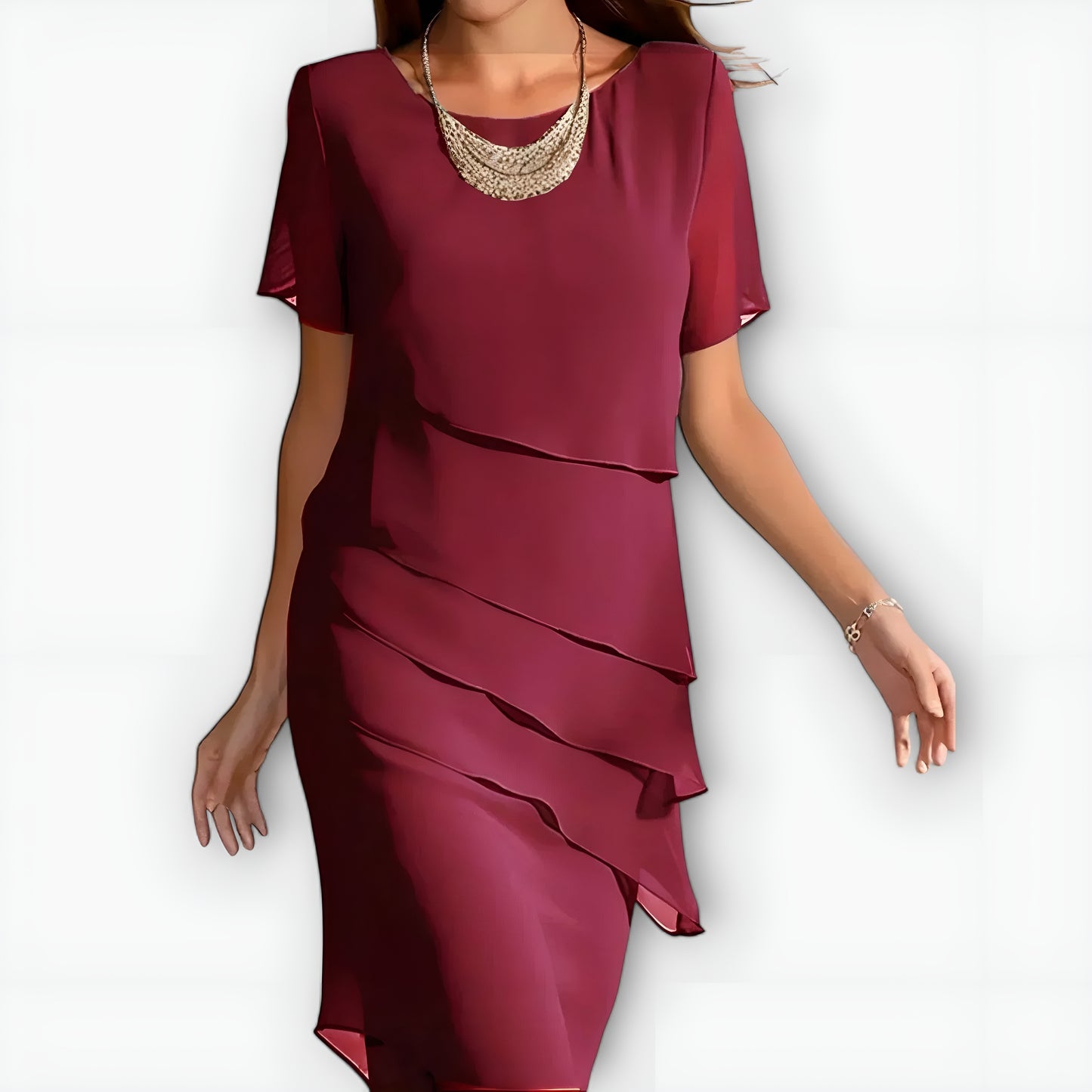 Ebba™ - Stilfull figurnära klänning