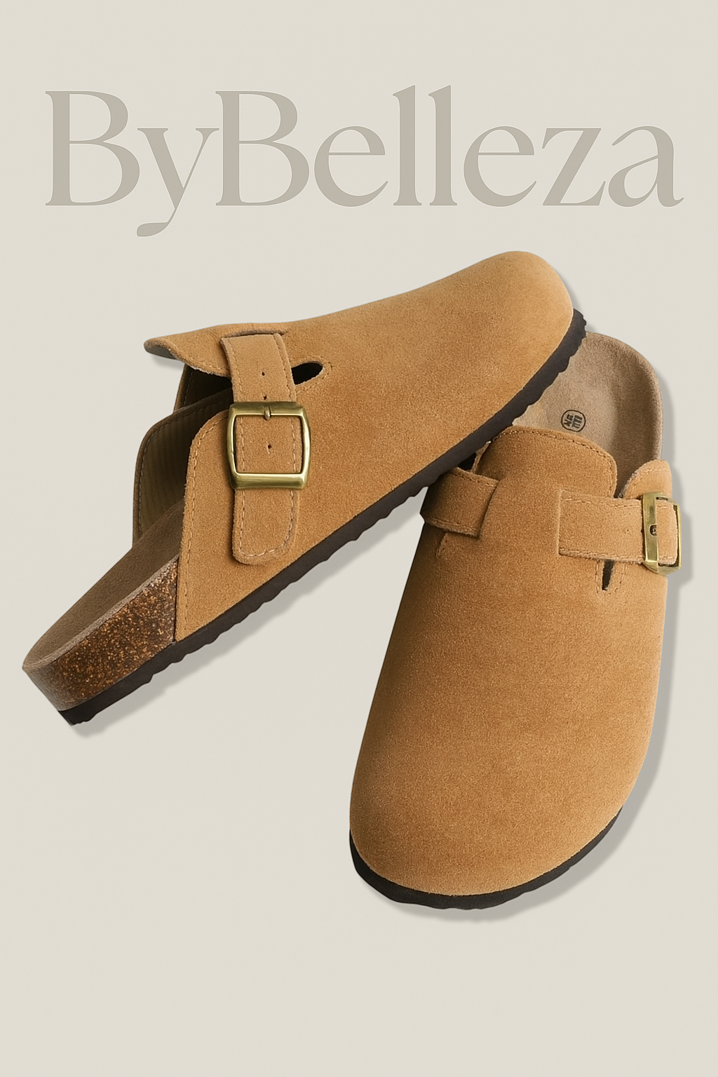 Lovisa™ | Äkta Mocka Träskor från ByBelleza