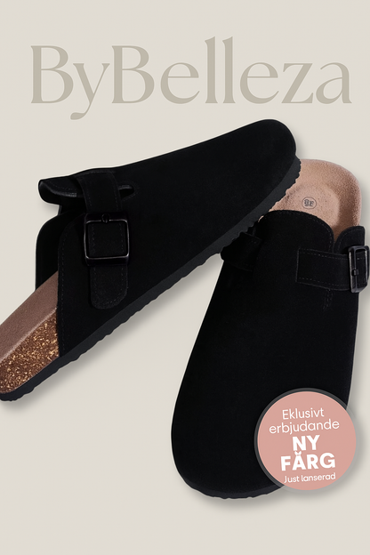 Lovisa™ | Äkta Mocka Träskor från ByBelleza