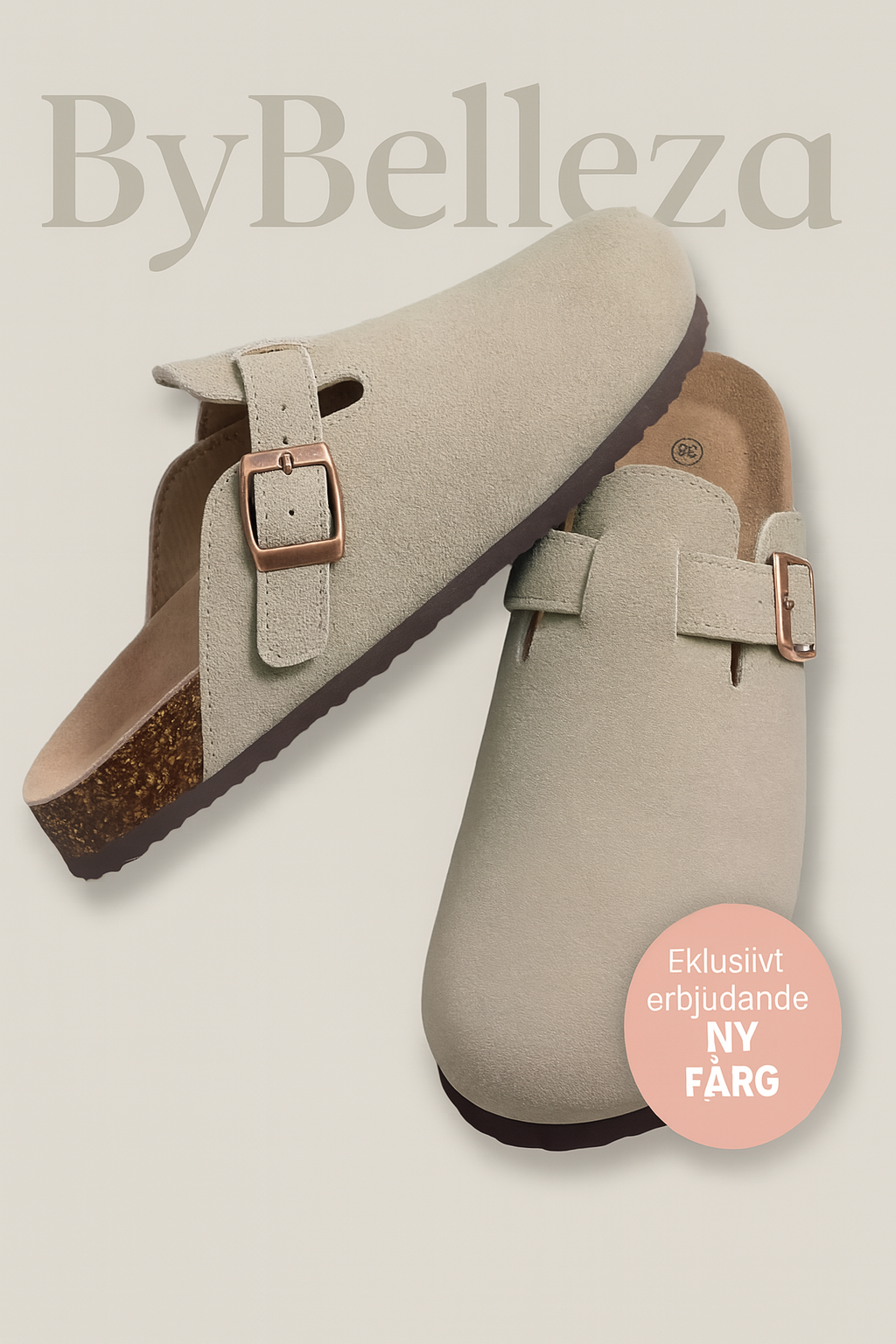 Lovisa™ | Äkta Mocka Träskor från ByBelleza