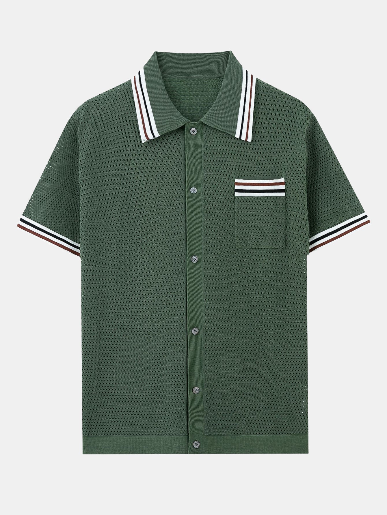 Edvin™ | Virkad skjorta med hålmönster