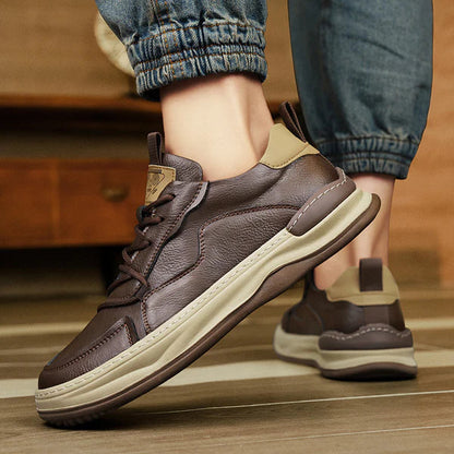 Tony™ | Läderskor med tjock sula