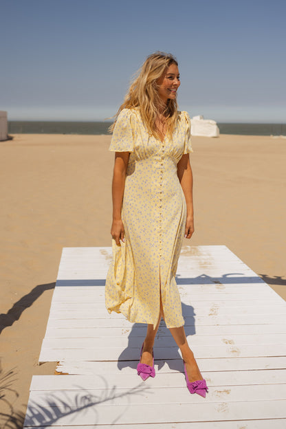 VICTORIA™ | Den Blommiga Sommarmidiklänningen