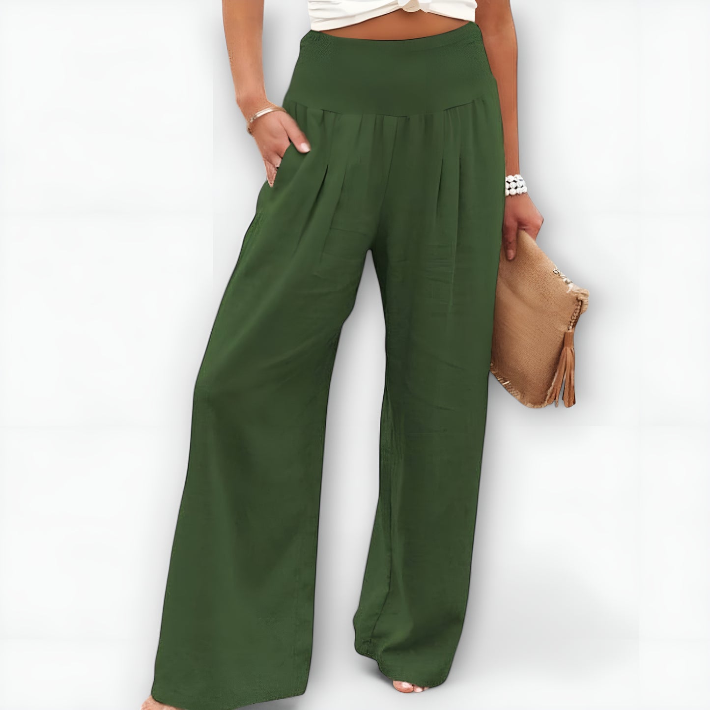 Moa™ | Lediga vida linnébyxor