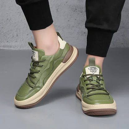 Tony™ | Läderskor med tjock sula