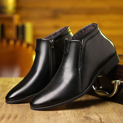 Alfred™ | Beckett Läderboots med dragkedja