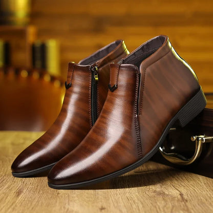 Alfred™ | Beckett Läderboots med dragkedja