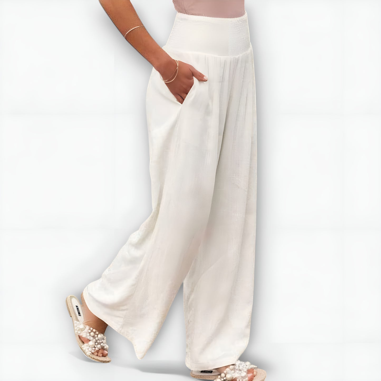 Moa™ | Lediga vida linnébyxor