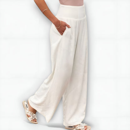 Moa™ | Lediga vida linnébyxor