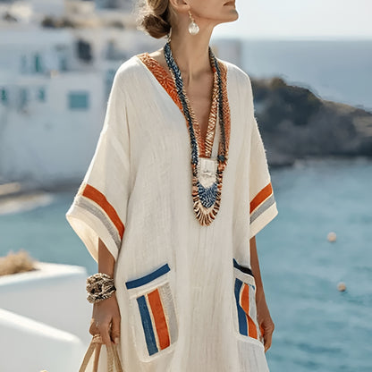 Stina™ | Elegant långklänning med fickor