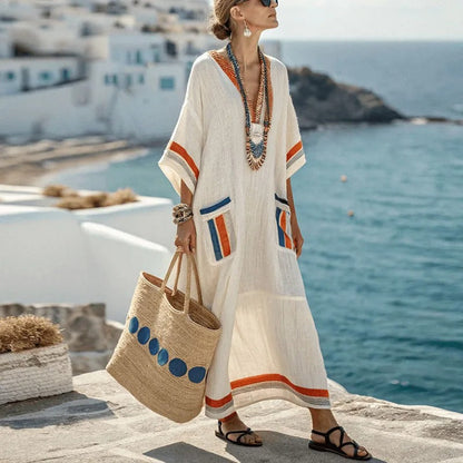 Stina™ | Elegant långklänning med fickor