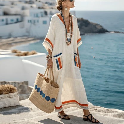 Stina™ | Elegant långklänning med fickor