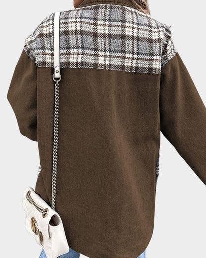 Hedda™ | Rutig Denimjacka