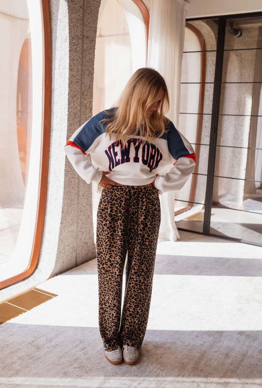 VIOLA™ | Leopardmönstrade mjukisbyxor