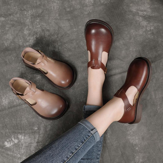 Clara™ | Läder Mary Janes